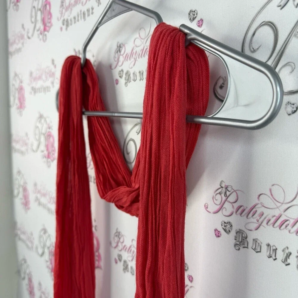 Scarf scarve red bright accessorie wrap head neck etc Elegant Red Scarf